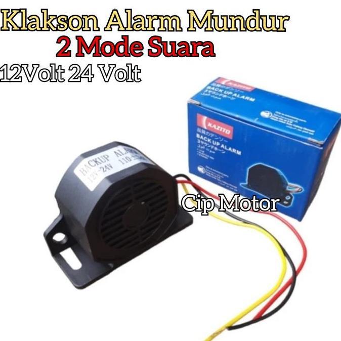 Klakson Alarm Mundur 2 Suara 12 Volt 24 Volt Mobil Truk Rem Motor