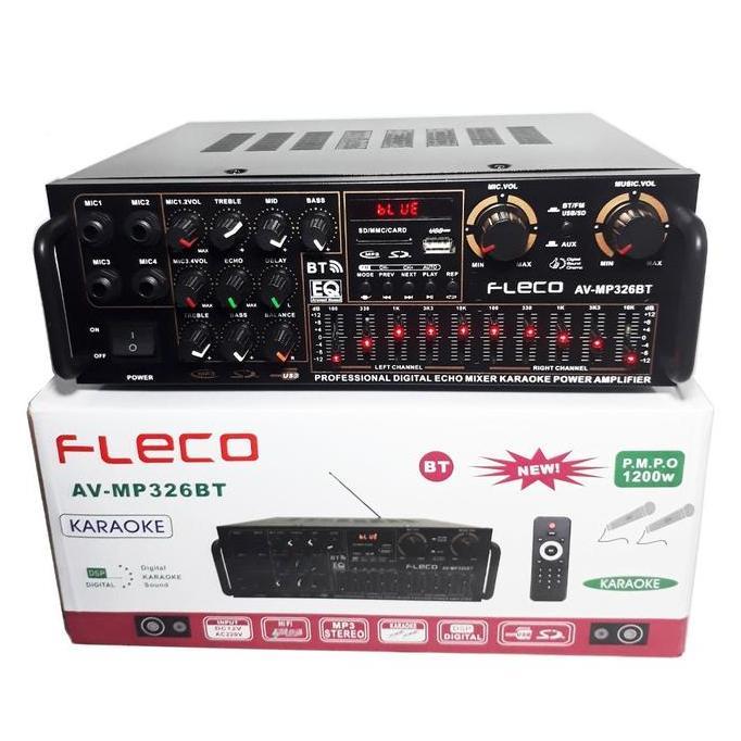 Sunbuck Audio Fleco AV-MP 326 BT - Amplifier Bluetooth USB/SD/FM/MP3 - Amplifier Karaoke Home Theate