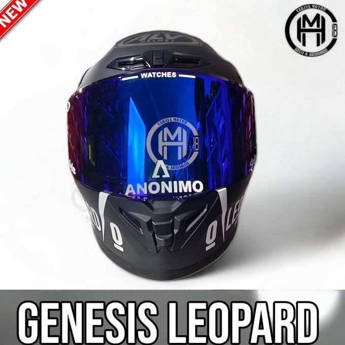 prokela_store - helm alv genesis solid black dof leopard |full face