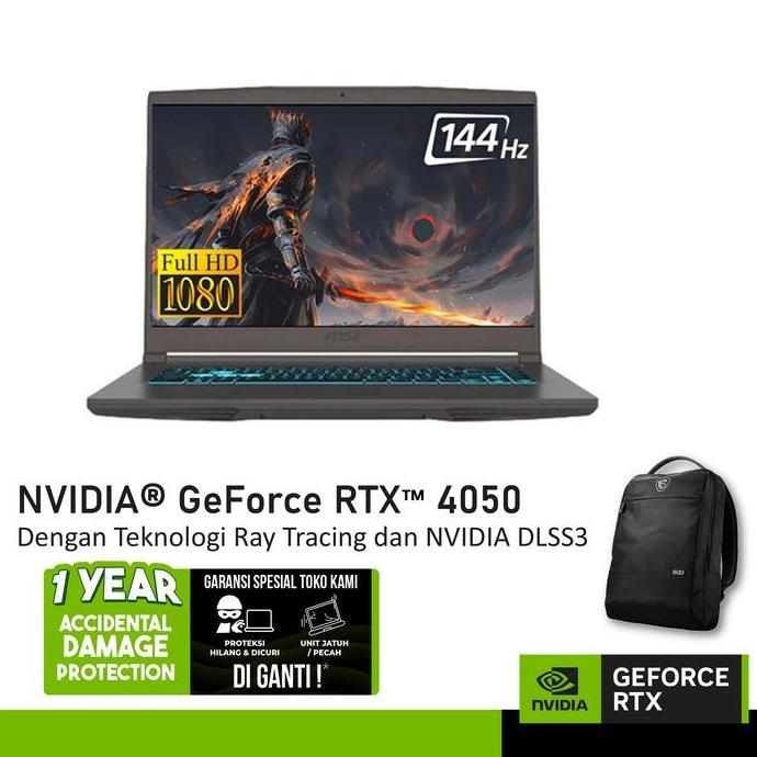 MSI THIN 15 B13VE GeForce RTX 4050 - I5 13420H 16GB 512GB 144Hz 15.6FHD