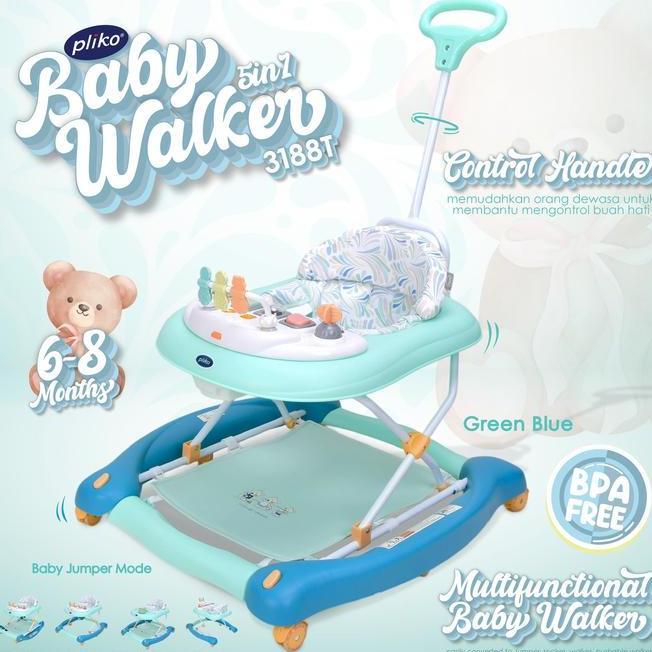 Pliko Multifunction Baby Walker Alat Bantu Jalan Anak Bayi