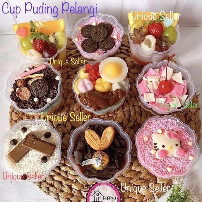 Altwood- Cup Puding Pelangi / Cup Jelly Agar Pelangi / Cup Pudding