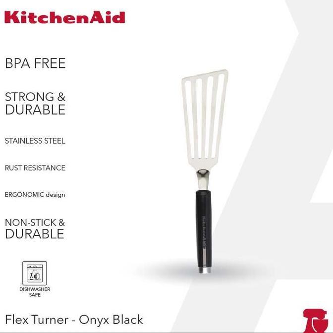 Altwood- Kitchenaid Flex Turner Stainless Steel Black
