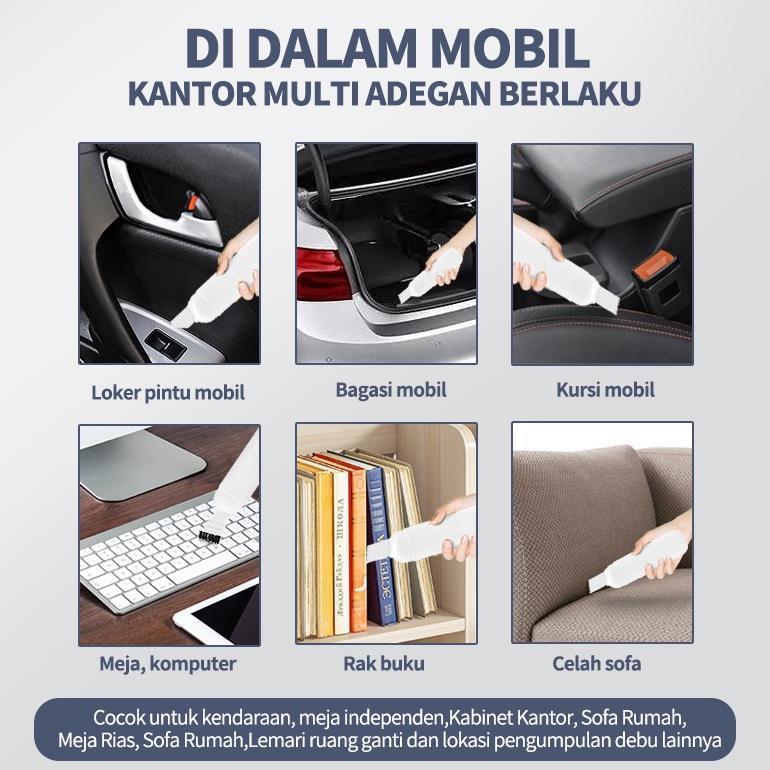 VELMOURACOLLCET VACUM CLEANER MINI PORTABLE MOBIL / RUMAH VAKUM CORDLESS NIRKABEL PENYEDOT DEBU VC52