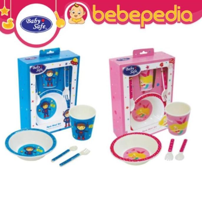 NEW - Baby Safe Tempat Makan Bayi Peralatan Makan Bayi Set Piring Set Meal