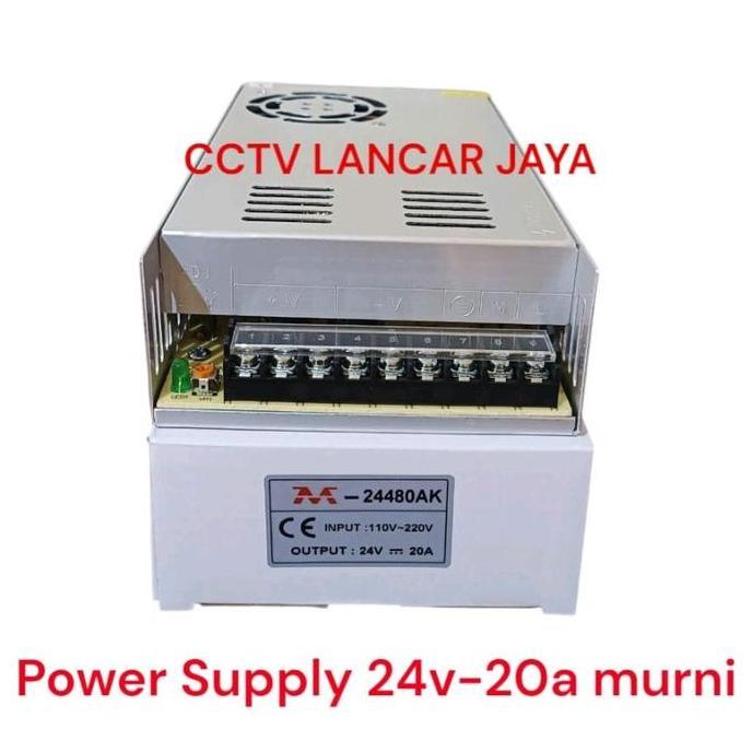 Trafo Psu Power Supply 24V 20A Murni