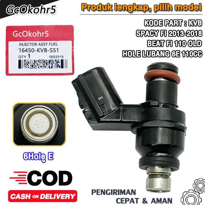 Injektor Injector Kvb Original + Rotak Full Pump K44 Beat Esp, Beat Fi, Beat Pop, Scoopy Fi, Spacy F