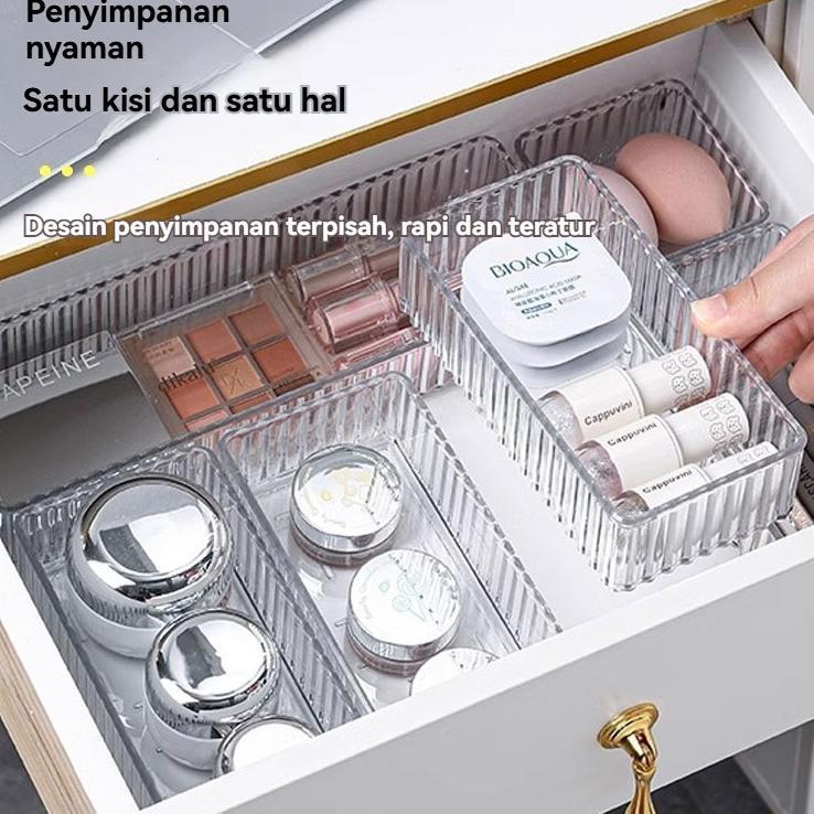 ZELVESSA KOTAK AKRILIK LACI AKRILIK STORAGE ORGANIZER ACRYLIC TEMPAT PENYIMPANAN SERBAGUNA | DRAWER 