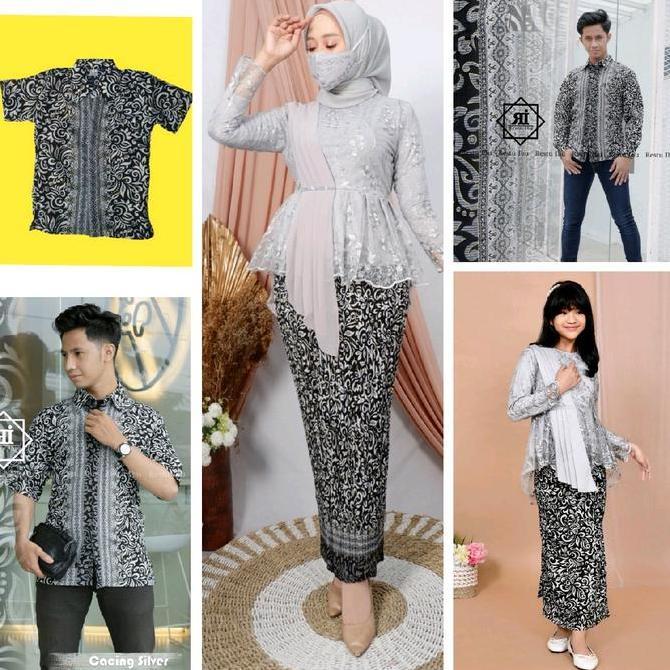Hadirpopuler- Kebaya Sarimbit Keluarga/Set Baju Pesta Couple Keluarga
