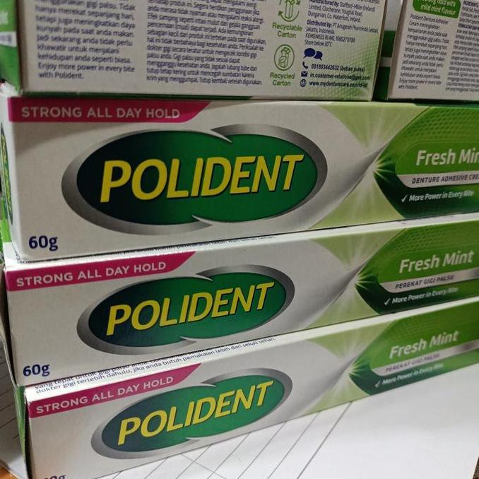 Cod,Bisa- Polident 60Gr Fresh Mint Lem Gigi