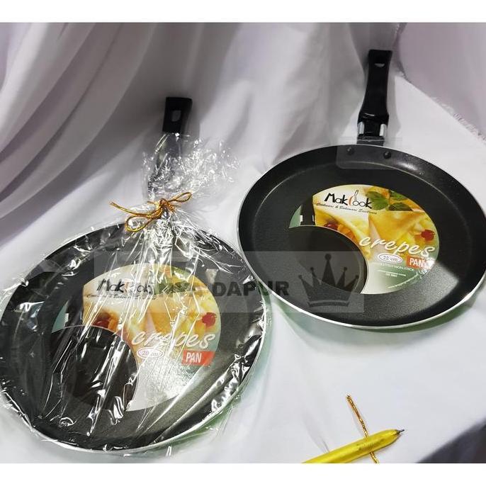 Altwood- Makcook Crepes Pan 22 Cm - Frypan Crepes Datar Teflon 22 Cm