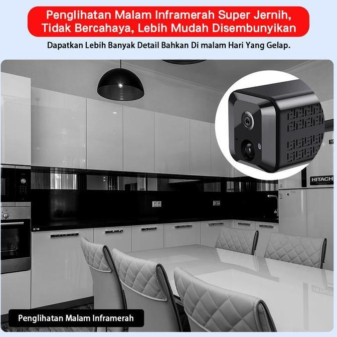 Looking- Xihancam 5Mp Kamera Mini Wifi Cctv Kecil Tersembunyi Tanpa Kabel Kamera Cctv Mini Sambung K