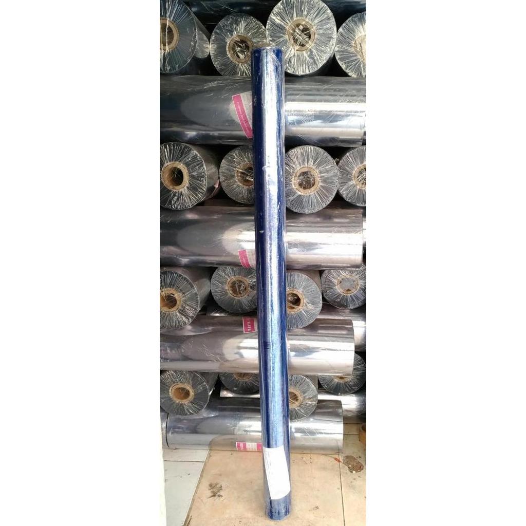 Newstockcik- Plastik Mika Lemas Atau Lentur Tebal 0.07 Mm Lebar 1.37M Panjang 45M