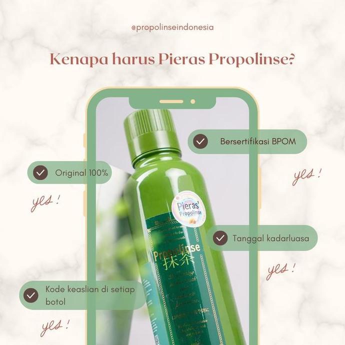 Cod,Bisa- Pieras Propolinse Bundling Whitening Matcha 600Ml Moutwash Paket Obat Kumur Pemutih Gigi