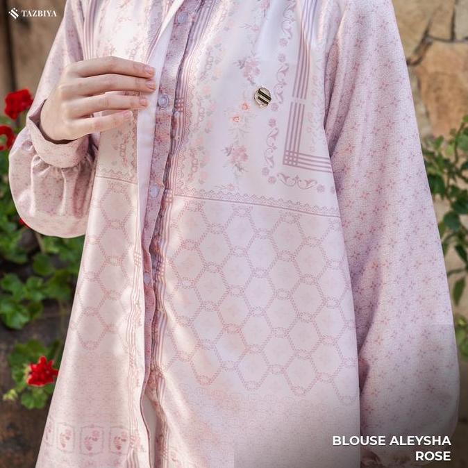 Tazbiya Tunik Silk Motif Premium Series | Tunik Silk Motif | Tunik Terbaru | Atasan Wanita