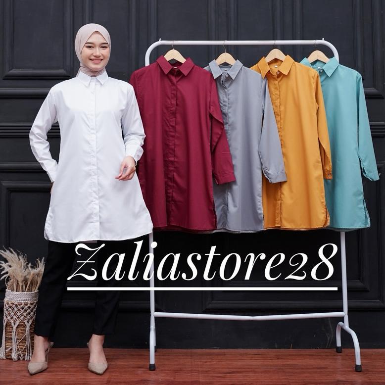 Tunik Toyobo/ Tunik Polos / Kemeja Tunik/ Blouse Tunik/Tunik Putih Premium