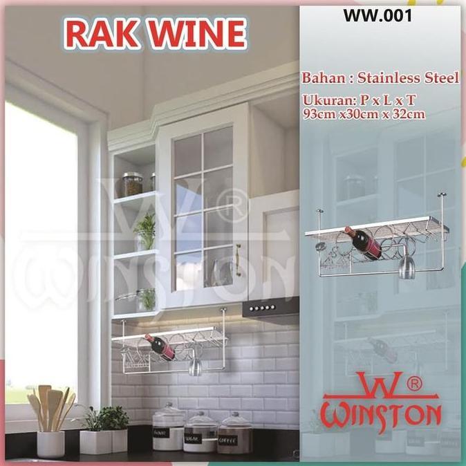 RAK WINE HOLDER STAINLESS STEEL WINSTON WW 001