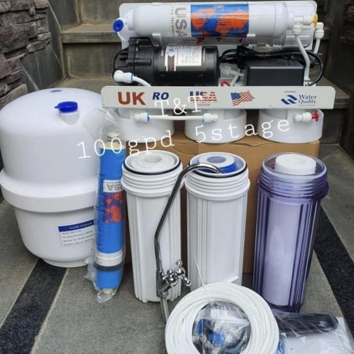 Mesin Reverse Osmosis (RO) 100GPD / Filter Air Minum 100 GPD