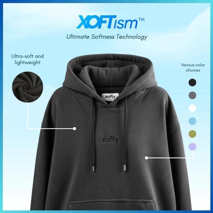 XOFTY Valtari Black Hoodie - Hoodie Unisex untuk Daily Wear, Hangout & Aktivitas Harian | Xoftism 21