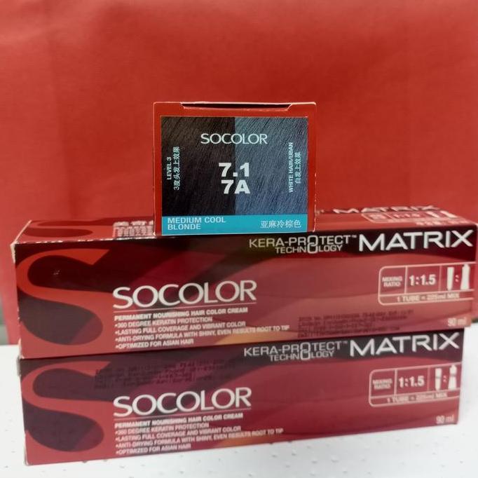 matrix socolor medium cool blonde 7.1/7A 90ml