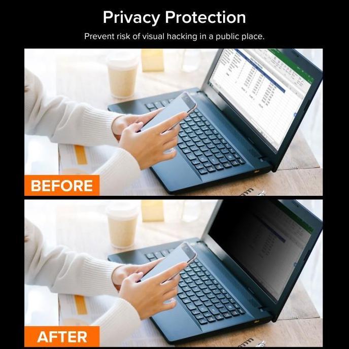 Filter Anti Spy Laptop - Layar Privasi - Anti Radiasi, Anti Blue Light