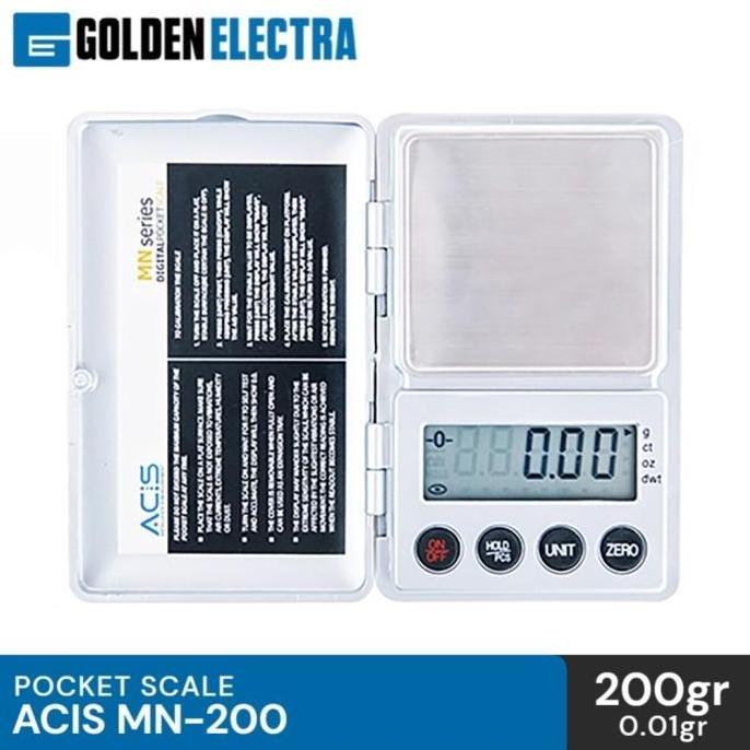 Timbangan Digital Mini Emas Batu akik, ACIS / MN-200 Pocket Scale