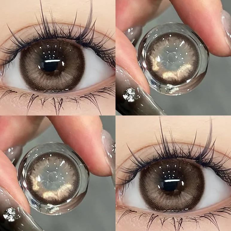Ready Stock Sepasang Lensa Kontak Berwarnadiameter 14-14,5 Mm Softlens Livingsoftlens Biru Soflens S
