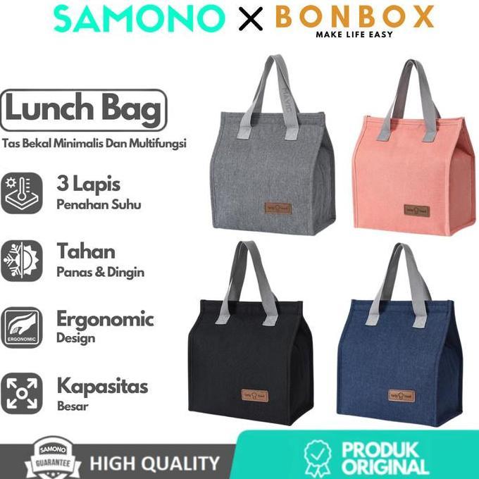 Samono SLB20 Tas Bekal Makan Portable Tas Lunch Box Bag Tahan Panas