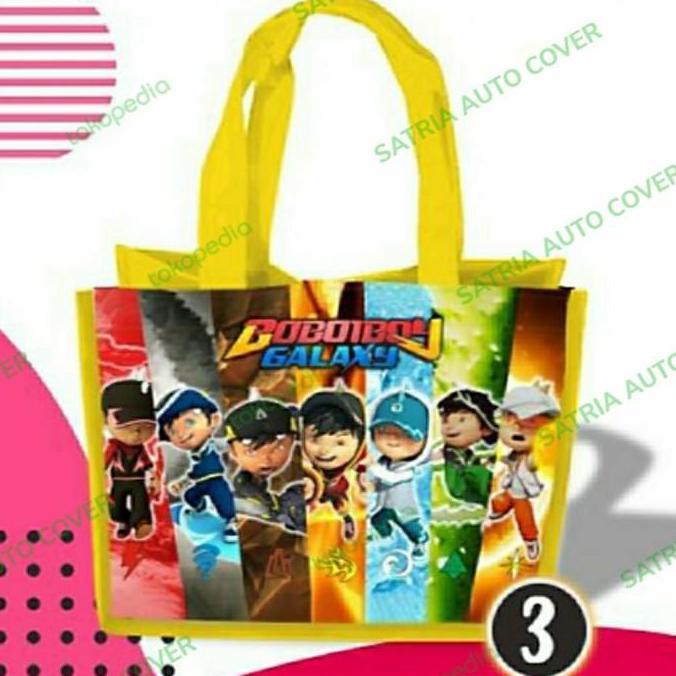 tas goodie bag ulang tahun gambar BoBoiBoy Galaxy uk 25*12*20 box KFC