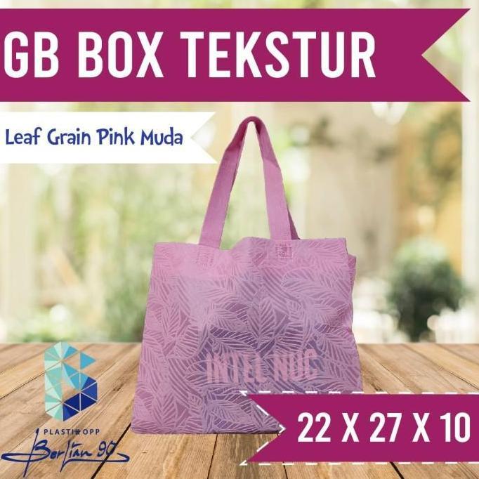 Goodie Bag Spundbond Motif Emboss 22 x 27 x 10 cm Tas Hajatan