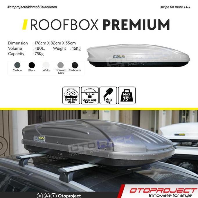 Roof Box / Roofbox Otorack Premium Series Otoproject 480L Baru