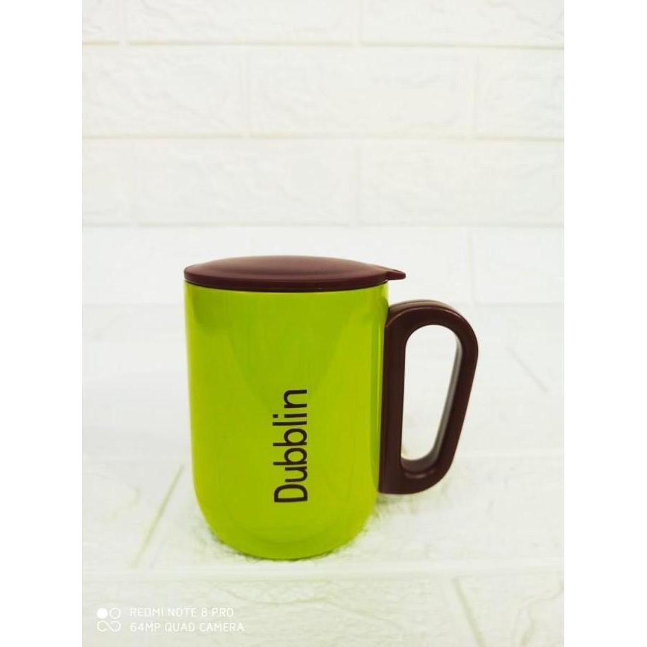 Mug Gelas Cangkir Tahan Panas Dublin 220 ML Kopi Teh Stainless Stell
