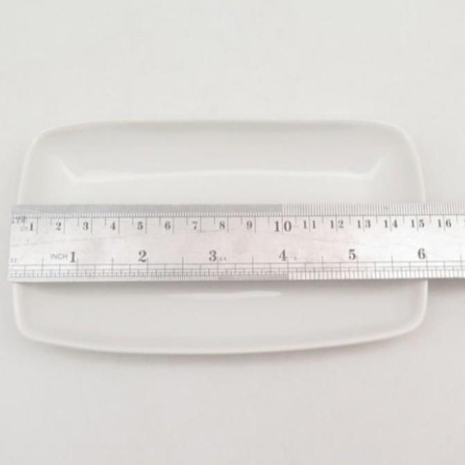 piring saji keramik persegi panjang