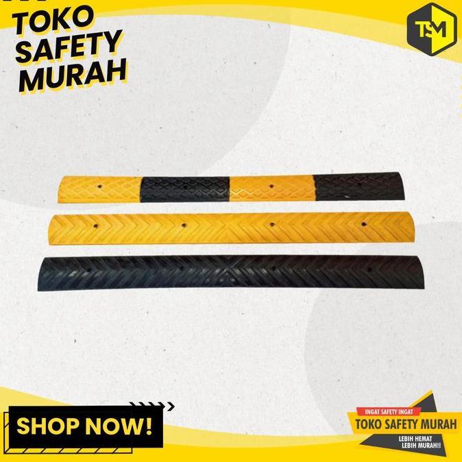 Speed Bump Rubber / Tidur Karet Kecil / Marka Kejut Mini Speed Hump Lebar 10 cm / Speed Bumper