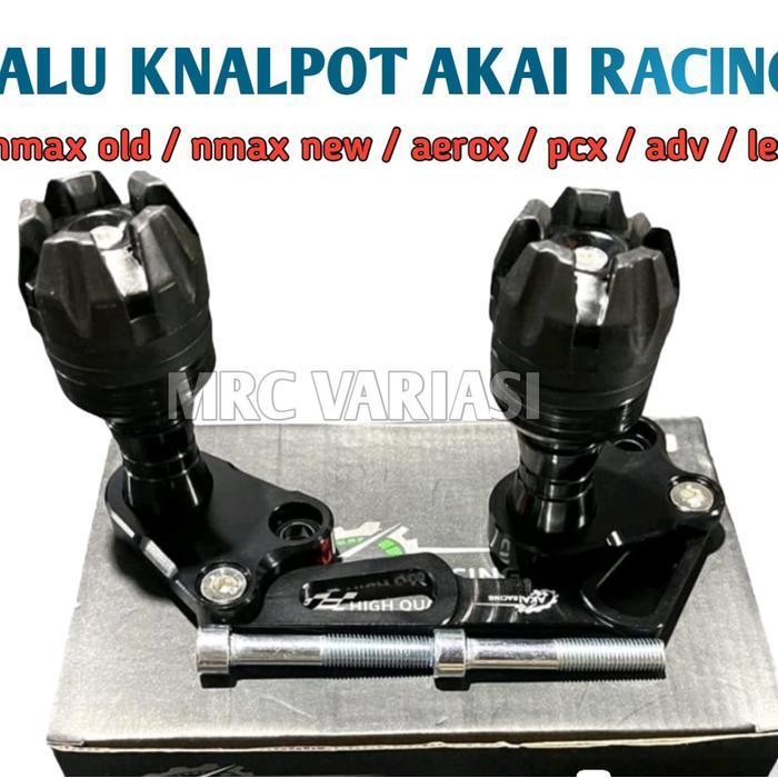Jalu Slider Pelindung Knalpot Full Set Nmax Aerox Lexi Pcx Adv Full Cnc Warna Merah Biru Gold Hitam 