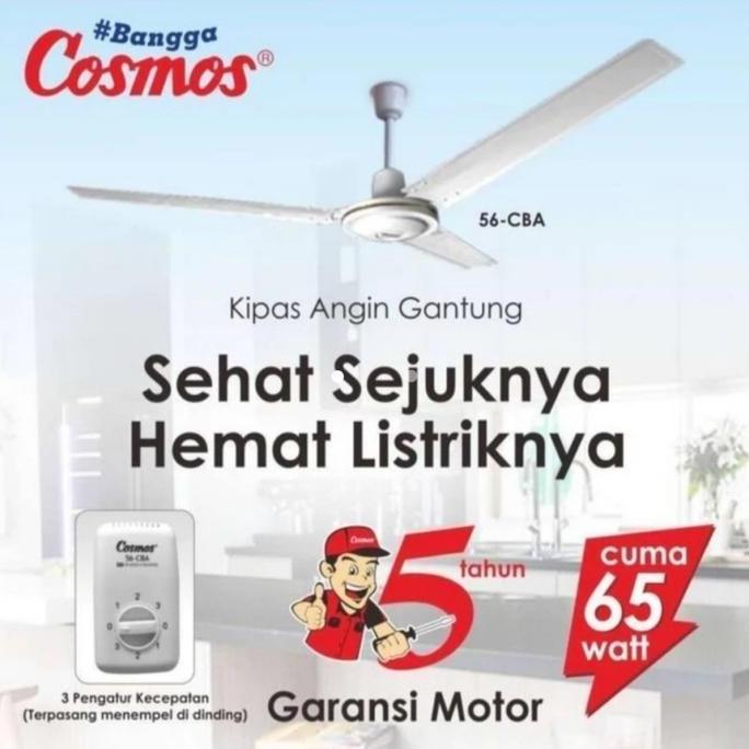 Cosmos : 56-Cba Kipas Angin Gantung Besi Ceiling Fan Plafon 56 Cba