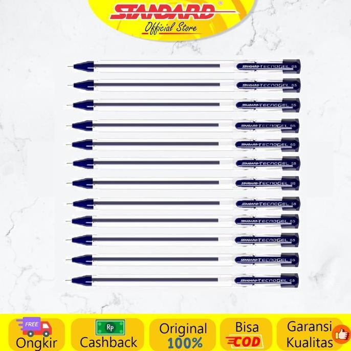 Stationery- Standard - Pulpen Tecnogel 0.5 ( Alat Tulis / Pen / Ballpoint / Pena )