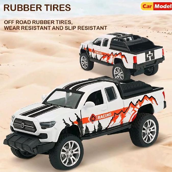 Diecast Model Car Miniatur Mobil Pickup Hilux 44 Mainan Toy