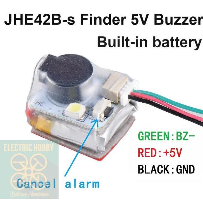 JHEMCU JHE42B-S JHE42BS Mini Finder Buzzer Beeper lost finder buzzer for Drone Quadcopter