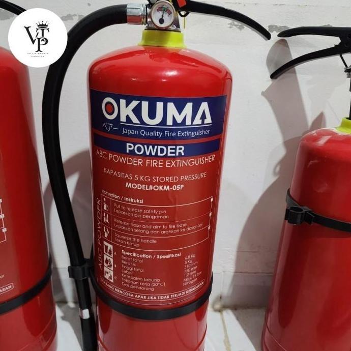 OKUMA - 04P POWDER 4KG TABUNG ALAT PEMADAM API RINGAN APAR KEBAKARAN