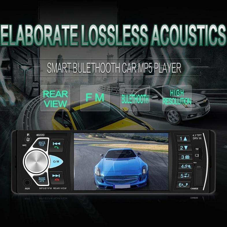 4022D Tape Audio Mobil Lcd 4.1 Inch Bluetooth Mp5 Mp3 Media Player Monitor Tape Audio Mobil Bonus Re