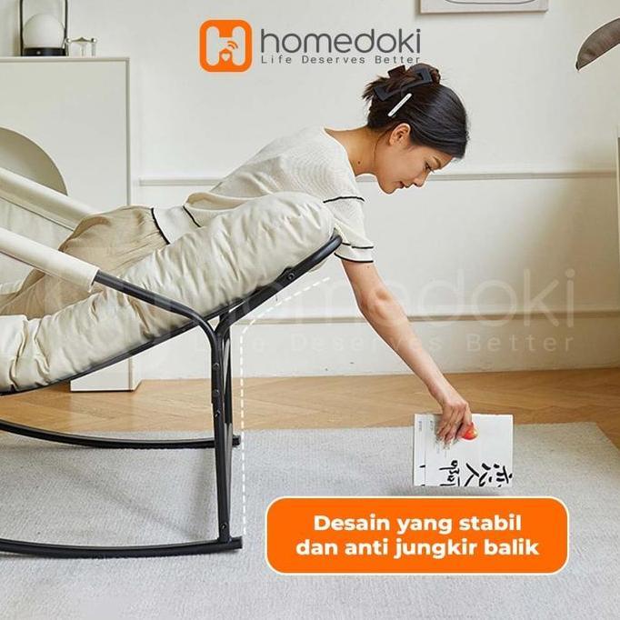 Homedoki Sofa Santai Kursi / Goyang Santai Kursi / Sofa Malas / Kursi Tidur Sofa / Kursi Sofa Multif