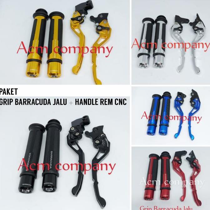 Paket Handle Rem Cnc + Grip Barracuda Aerox 155 & Aerox 155 New 2020