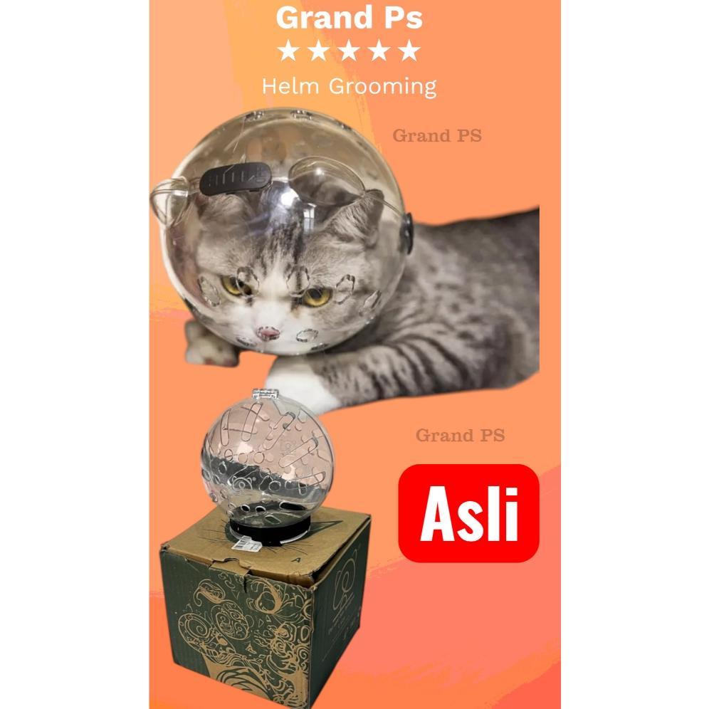 Helm Mandi Grooming Kucing Anti Gigit Anti Cakar