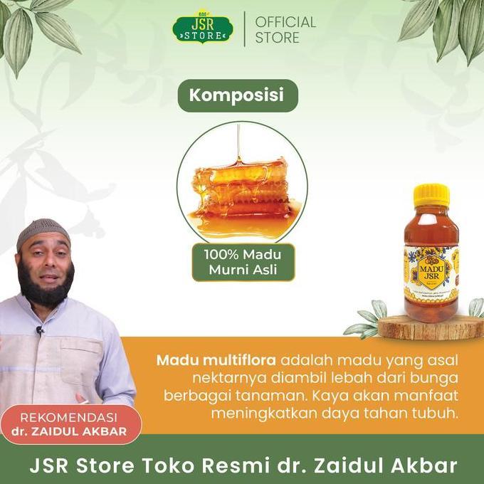 MADU JSR DR. ZAIDUL AKBAR - MADU MULTIFLORA (760 GRAM) MADU ALAMI