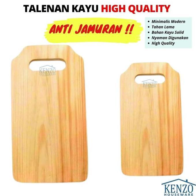 Talenan Kayu Besar Persegi Kotak