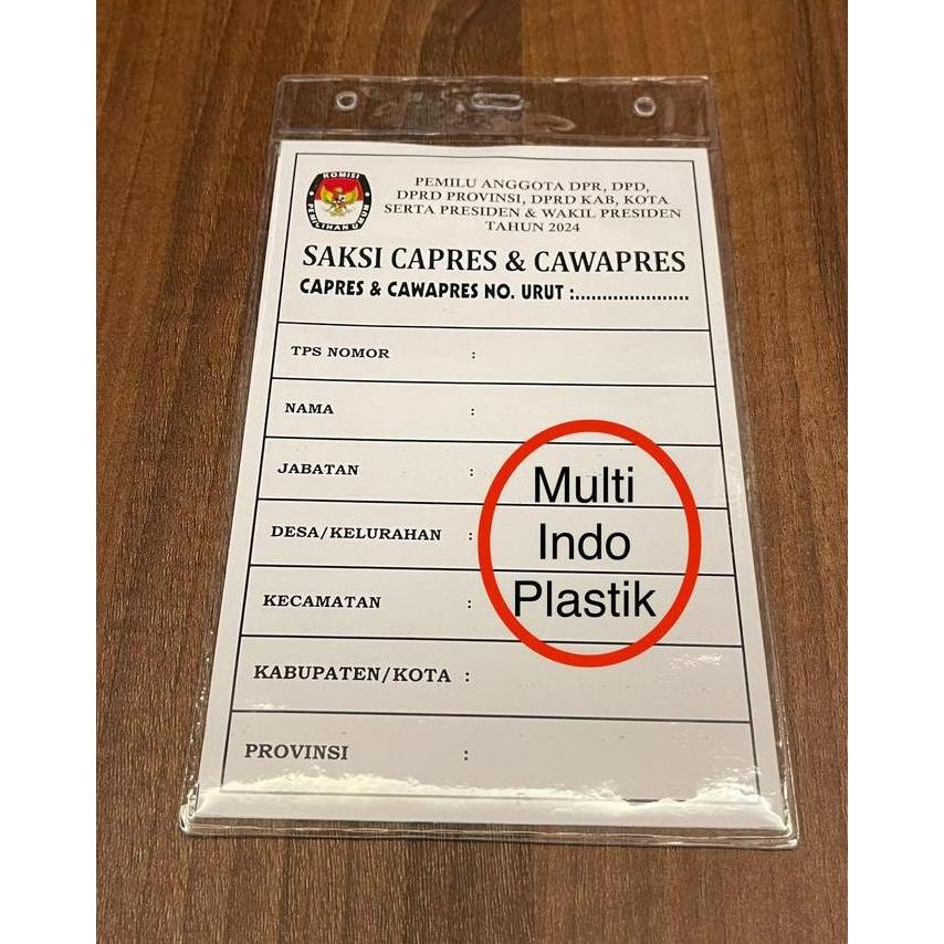 Stack- Plastik Id Card Kantong Id Card Plastik Nametag Kantong Nametag Murah