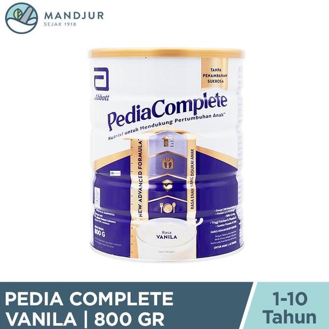 Pediasure Complete Vanila 800 Gram - Susu Anak Malnutrisi/Gizi Buruk