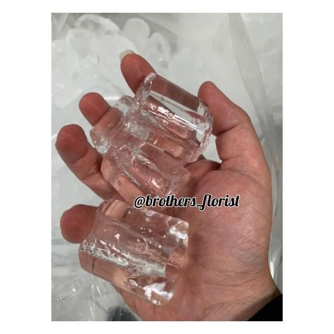 es batu kristal tube, ice cube 20kg/kantong