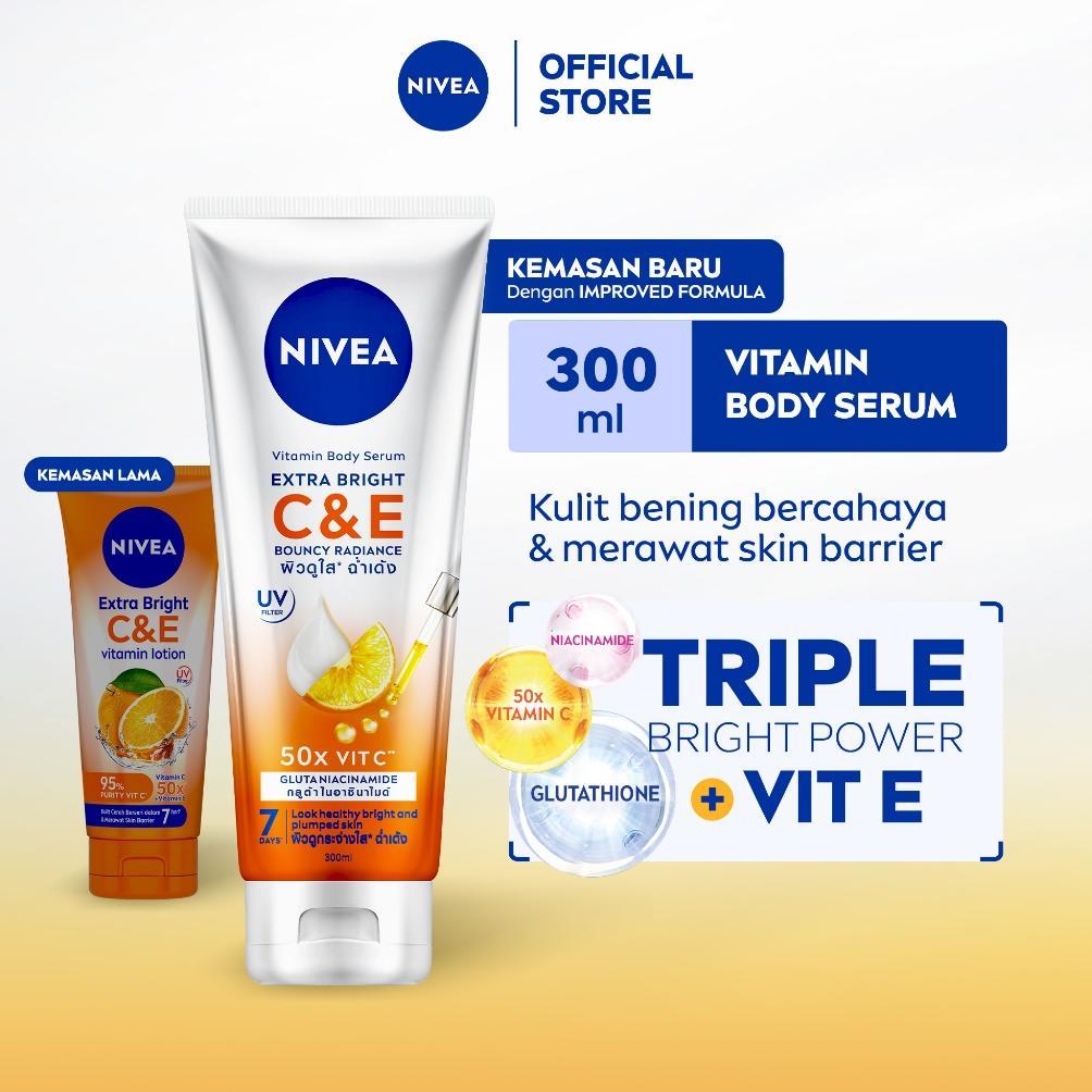 NEW NIVEA Body Lotion Extra Bright C&E Vitamin Lotion 300ml - Handbody SPF serum UV Filter Thailand 
